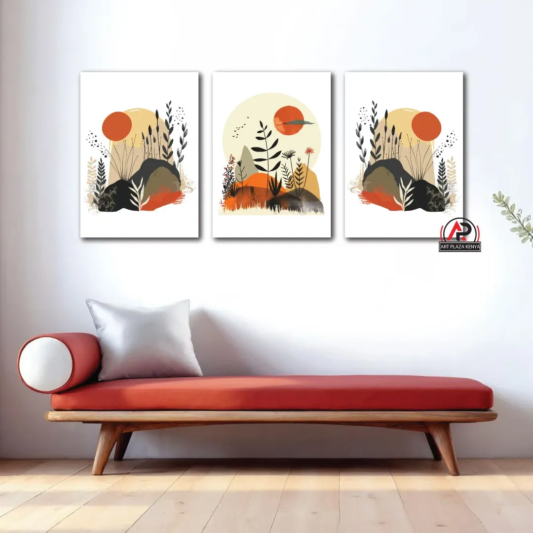 Boho abstract 3-piece